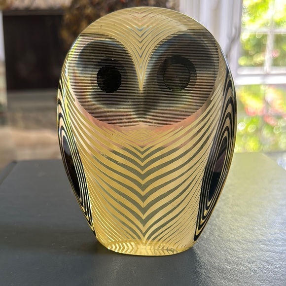 Abraham Palatnik vintage MCM lucite owl - Picture 1 of 4